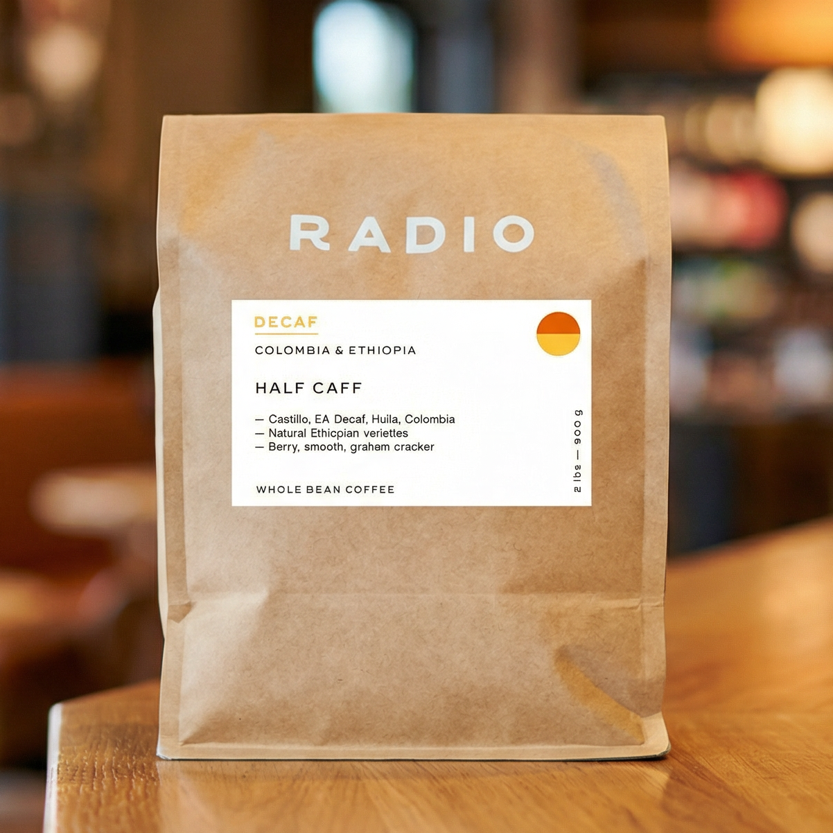 Half Caff  whole bean coffee