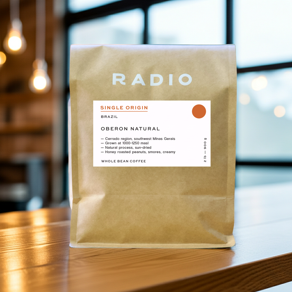 Brazil whole bean coffee natural single origin