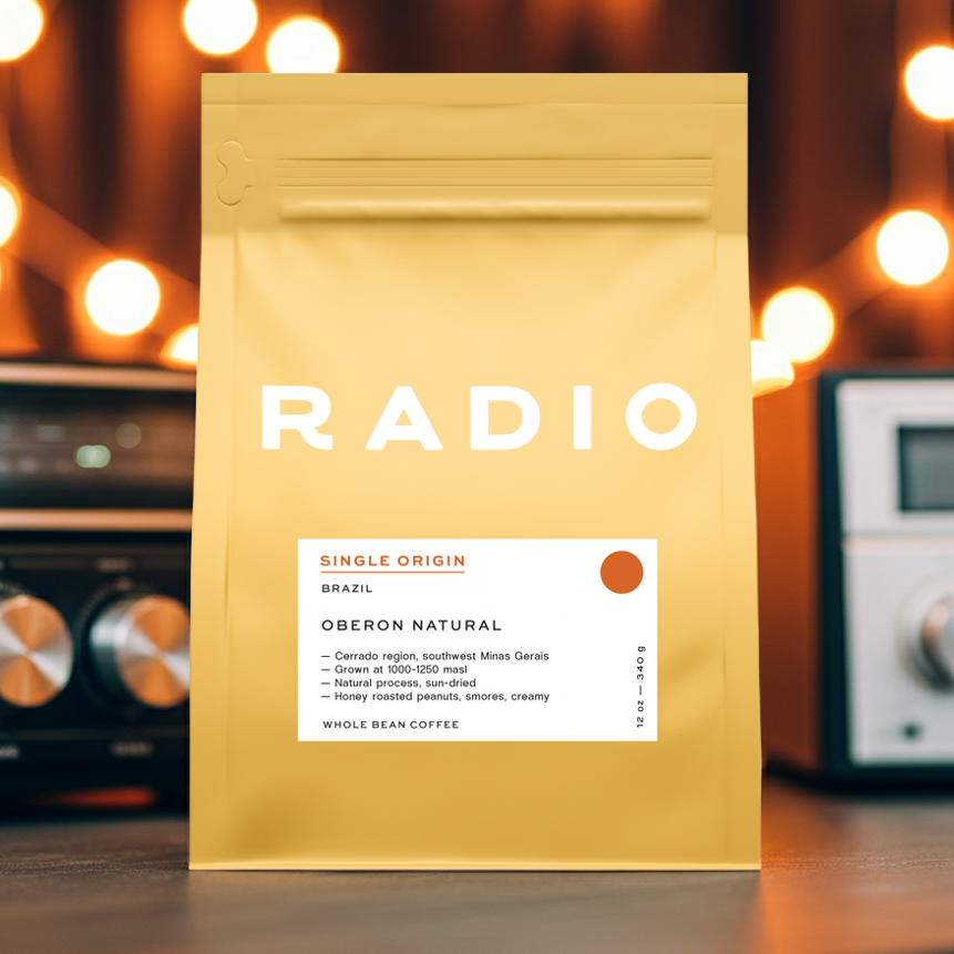 Brazil whole bean coffee natural single origin